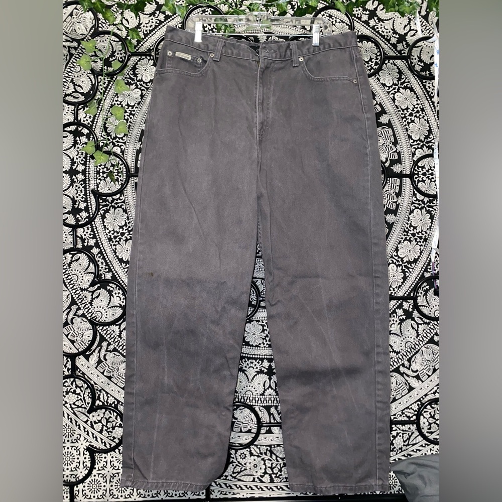 Grey Calvin Klein men’s easy fit jeans